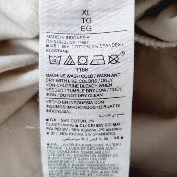 OLD NAVY | Utility Pull-On Elastic Waist Casual Crop Pants Beige Sz XL Flawed - Picture 10 of 12